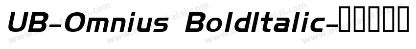 UB-Omnius BoldItalic字体转换